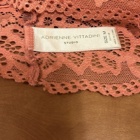Adrienne Vittadini Mauve Blush Lace Bralette Women’s Medium - Picture 5 of 6